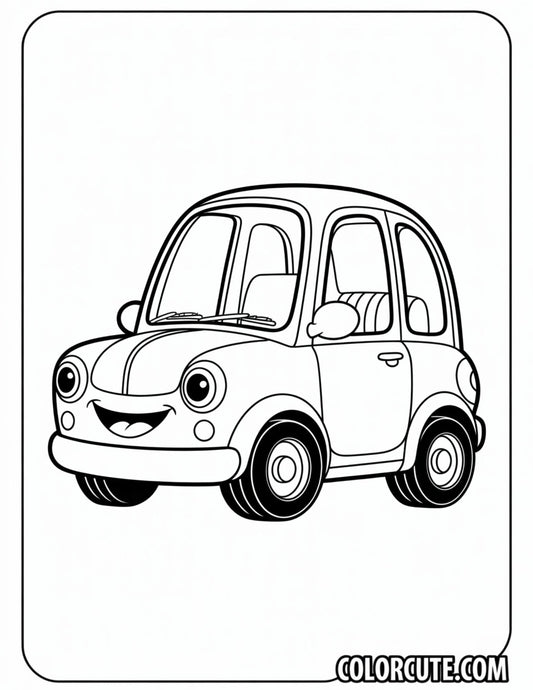 Cute Car Coloring Pages | Free PDF Printables