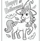Cute Unicorn Halloween Coloring Pages | Free PDF Printables