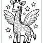 Fantasy Giraffe Coloring Pages | Free PDF Printables