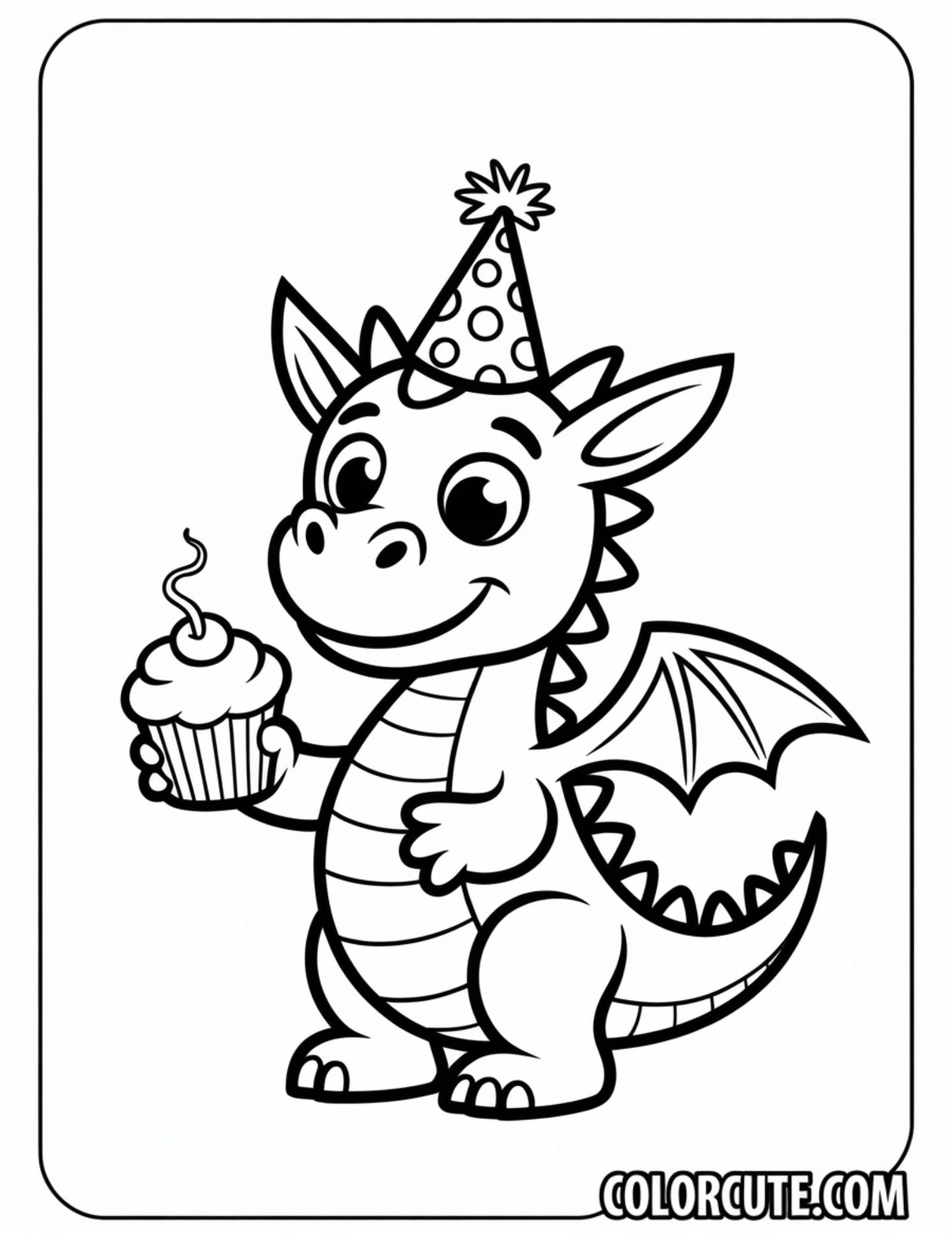 Kids Dragon Coloring Pages | Free PDF Printables