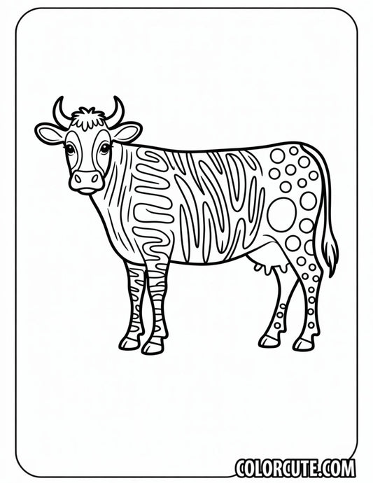 Print Cow Coloring Pages | Free PDF Printables