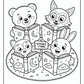 Reading Cozy Friends Coloring Pages | Free PDF Printables