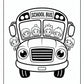 School Bus Back to School Coloring Pages | Free PDF Printables