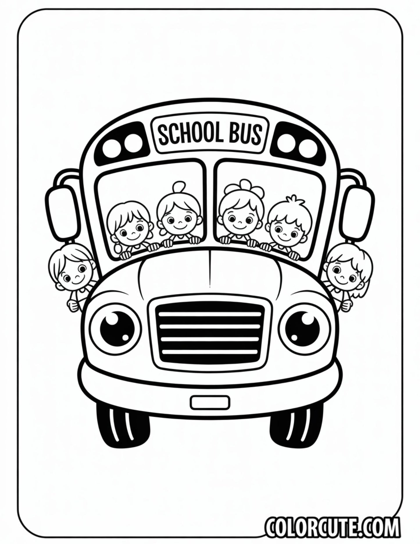 School Bus Back to School Coloring Pages | Free PDF Printables