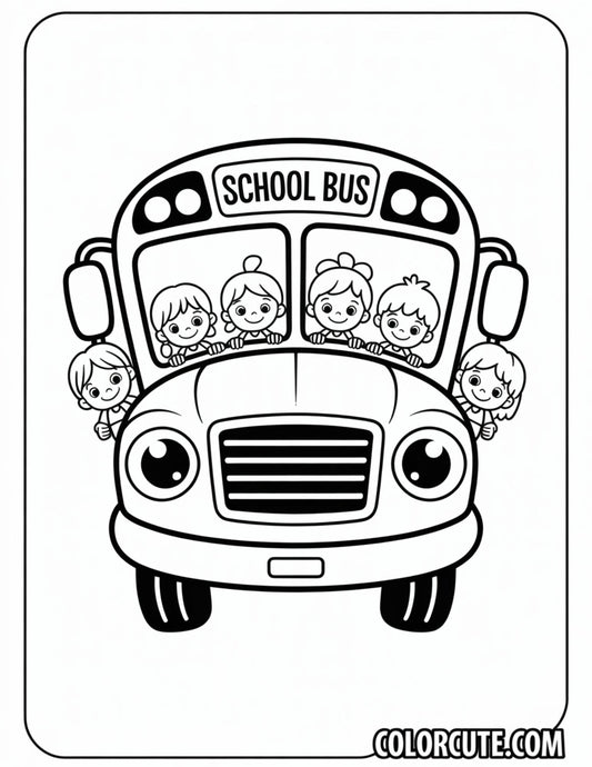 School Bus Back to School Coloring Pages | Free PDF Printables