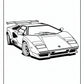 Sports Car Lamborghini Coloring Pages - Free PDF Printables