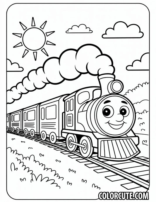 Train Preschool Coloring Pages | Free PDF Printables