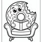 Adult Donut Coloring Pages Free Printable
