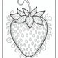 Adult Strawberry Coloring Pages – Free PDF Printables