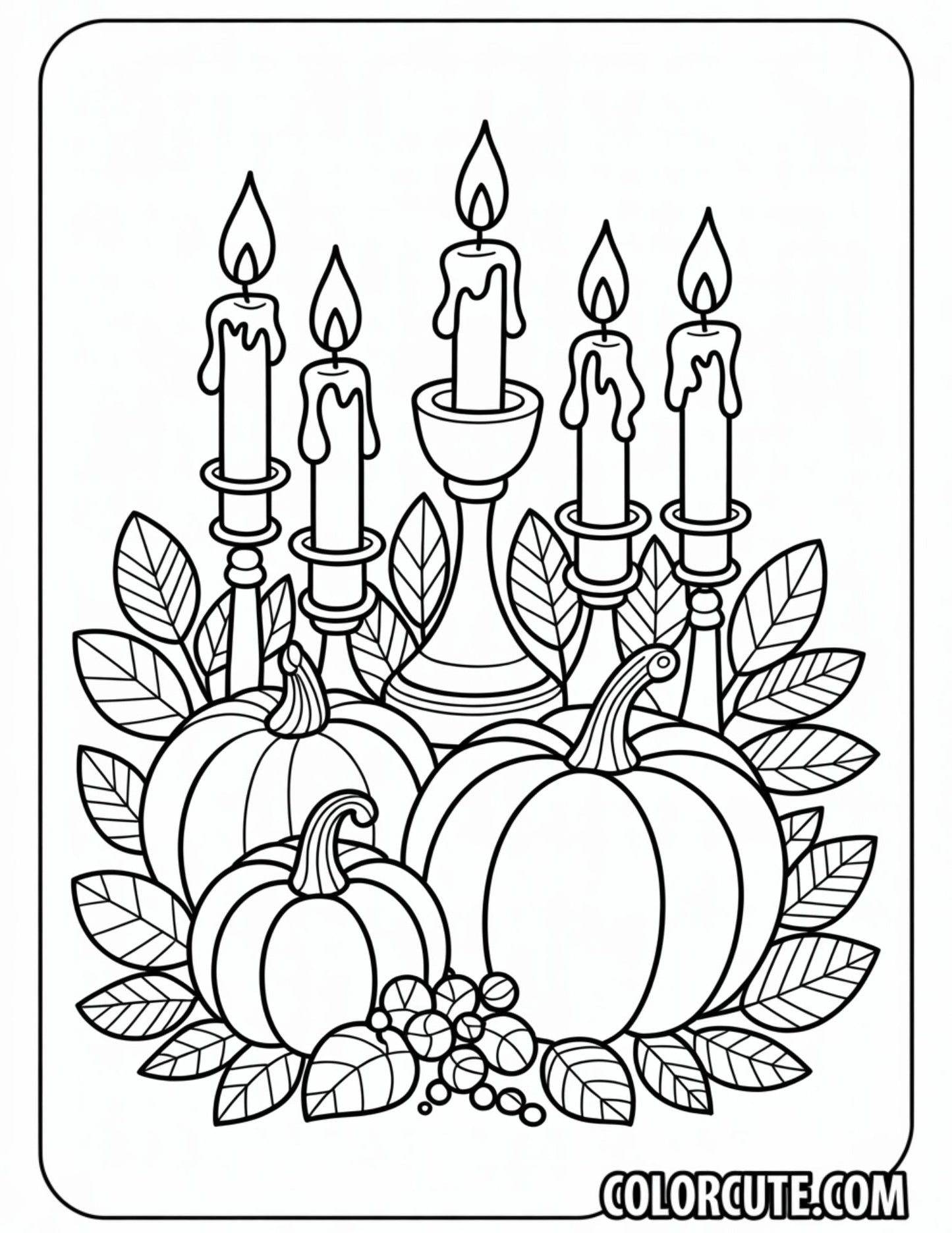 Adult Thanksgiving Coloring Pages | Free PDF Printables
