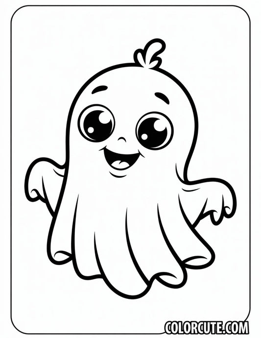 Baby Ghost Coloring Pages | Free PDF Printables