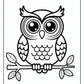 Cute Bold and Easy Owl Coloring Pages | Free PDF Printables