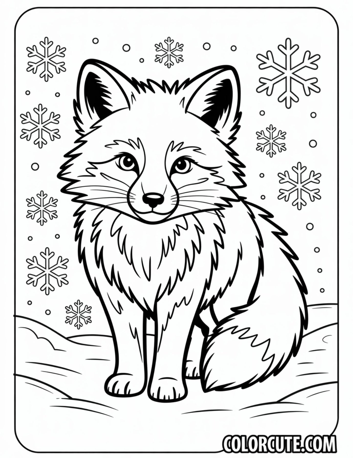 Cute Fox Coloring Pages | Free PDF Printables