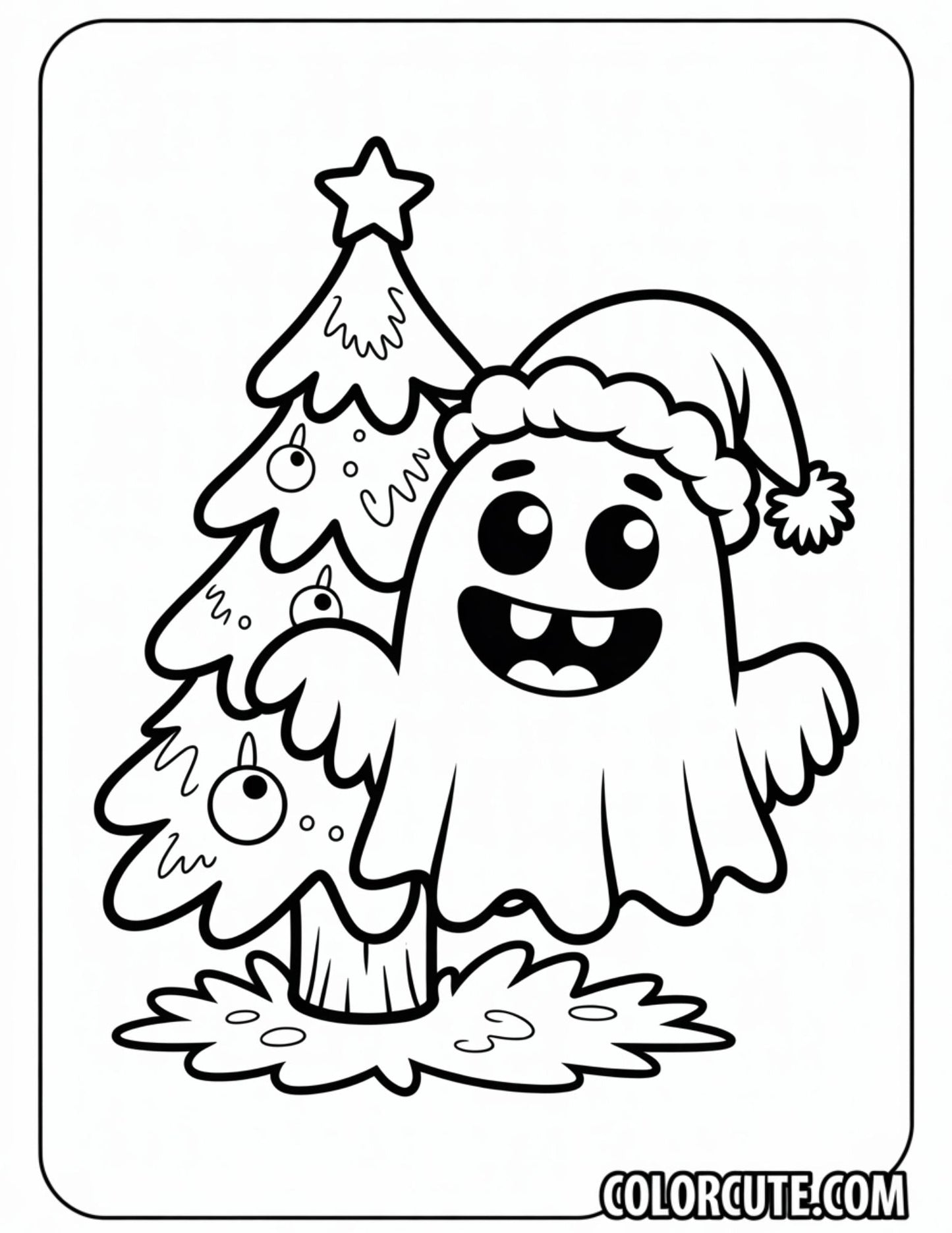 Christmas Spooky Coloring Pages | Free PDF Printables