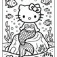 Hello Kitty Mermaid Coloring Page | Free PDF Printables
