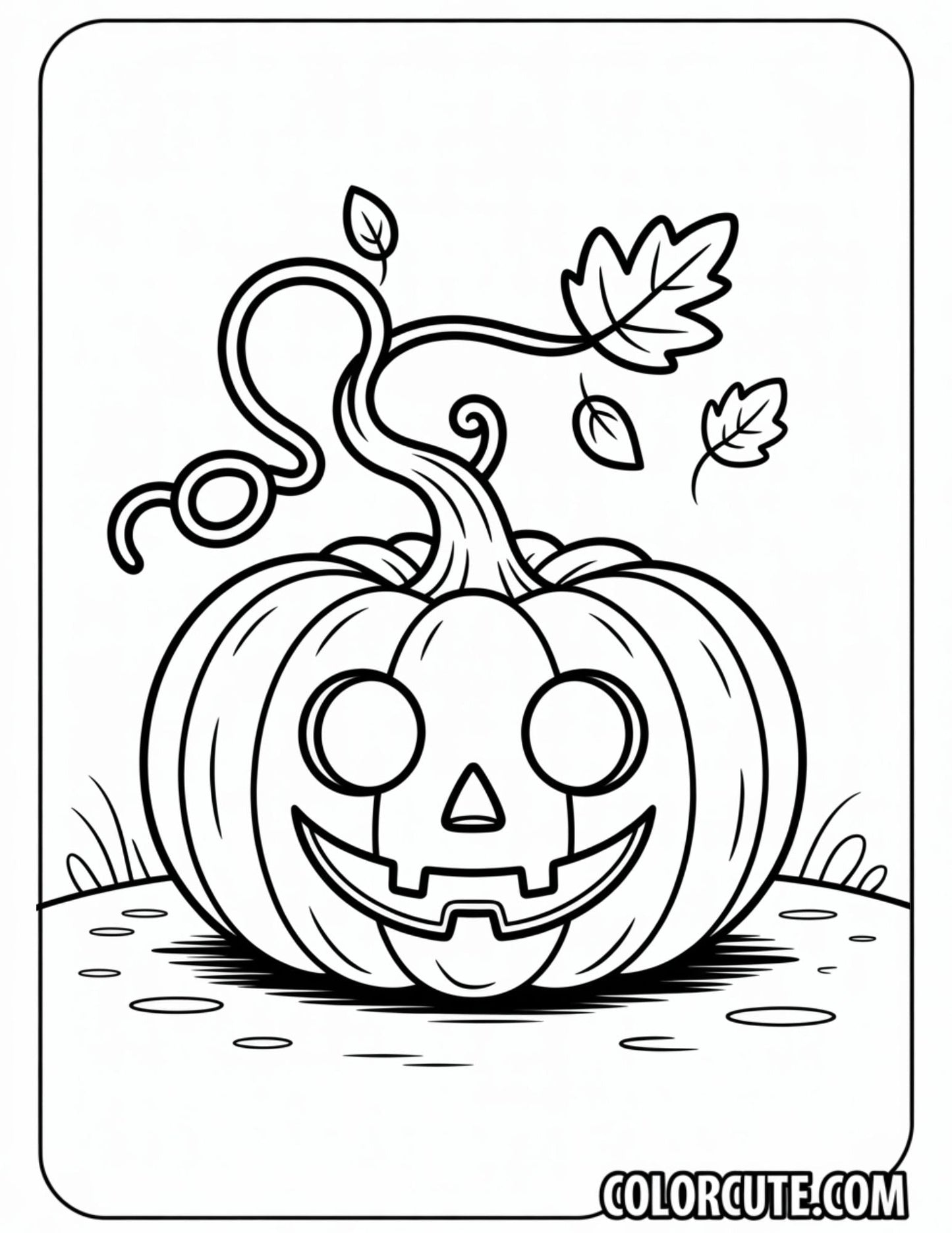 Jack Skellington Pumpkin Coloring Page | Free PDF Printables