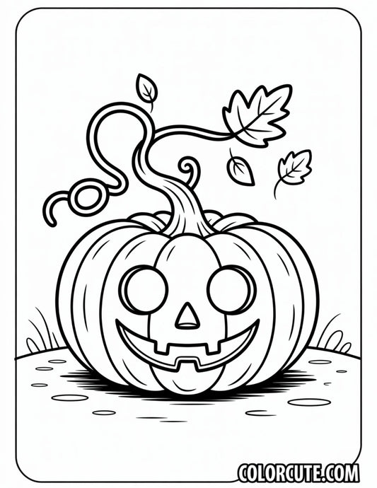 Jack Skellington Pumpkin Coloring Page | Free PDF Printables