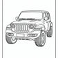 Jeep Car Coloring Page | Free PDF Printables