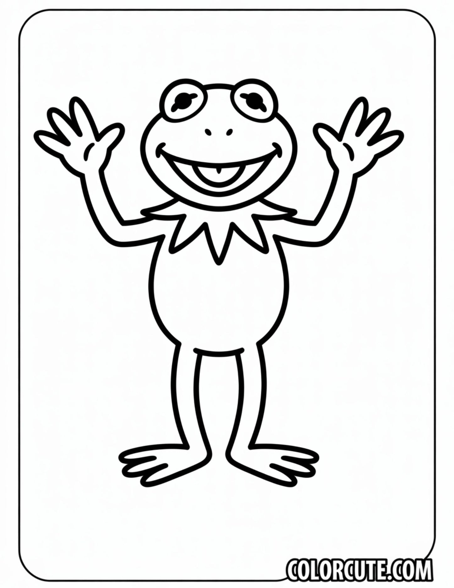 Kermit Frog Coloring Pages | Free PDF Printables