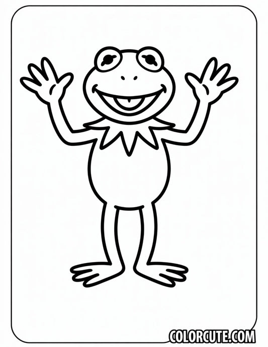 Kermit Frog Coloring Pages | Free PDF Printables