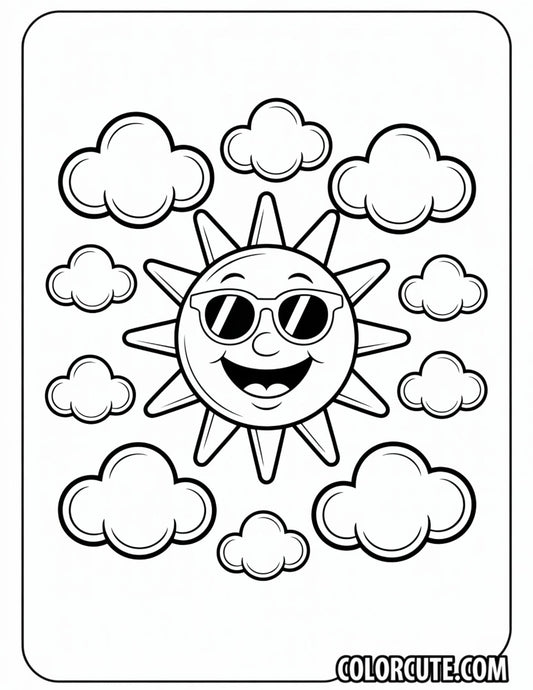 Sunshine Sun Coloring Page | Free PDF Printables