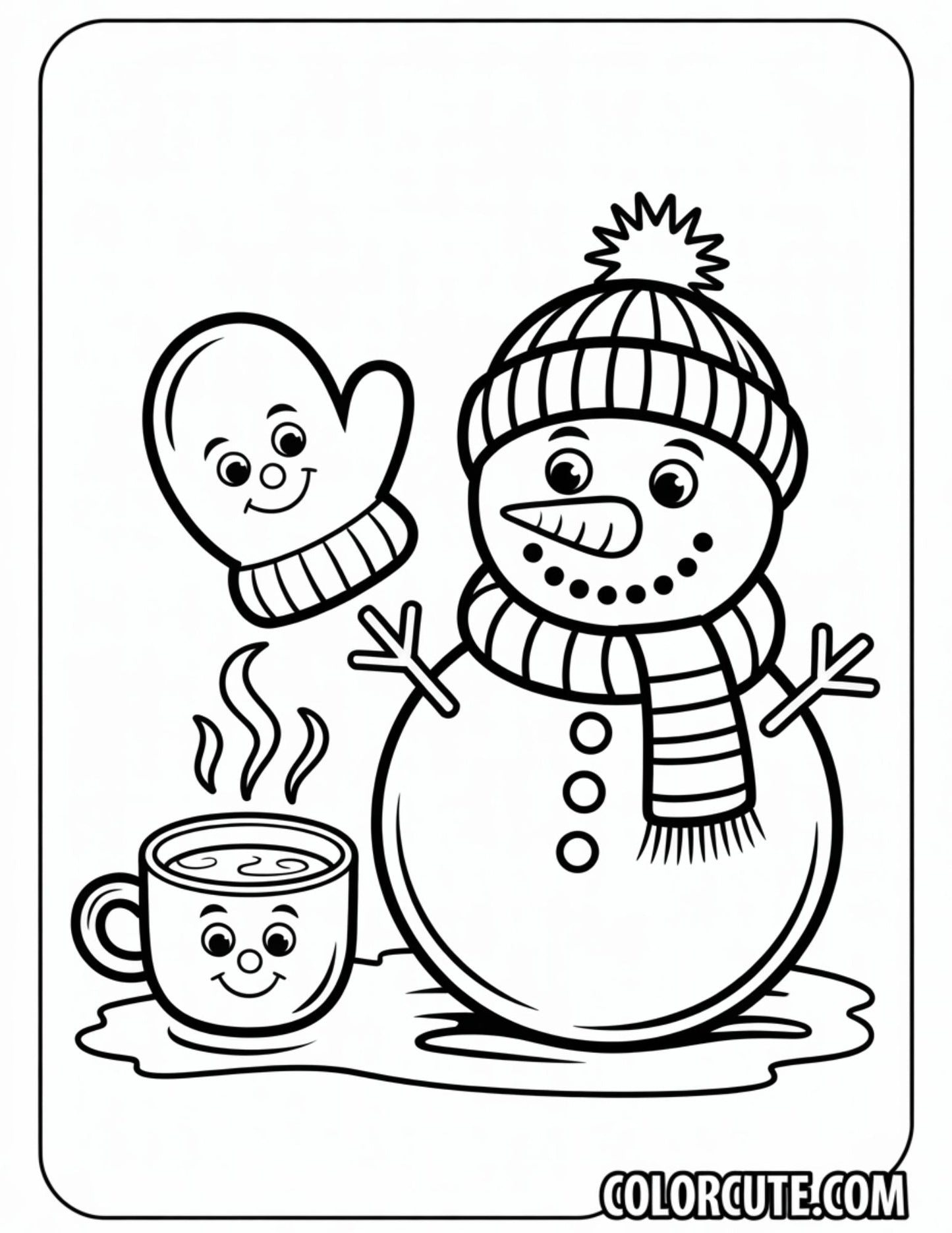 Wonderful Cozy Kawaii Coloring Pages | Free PDF Printables