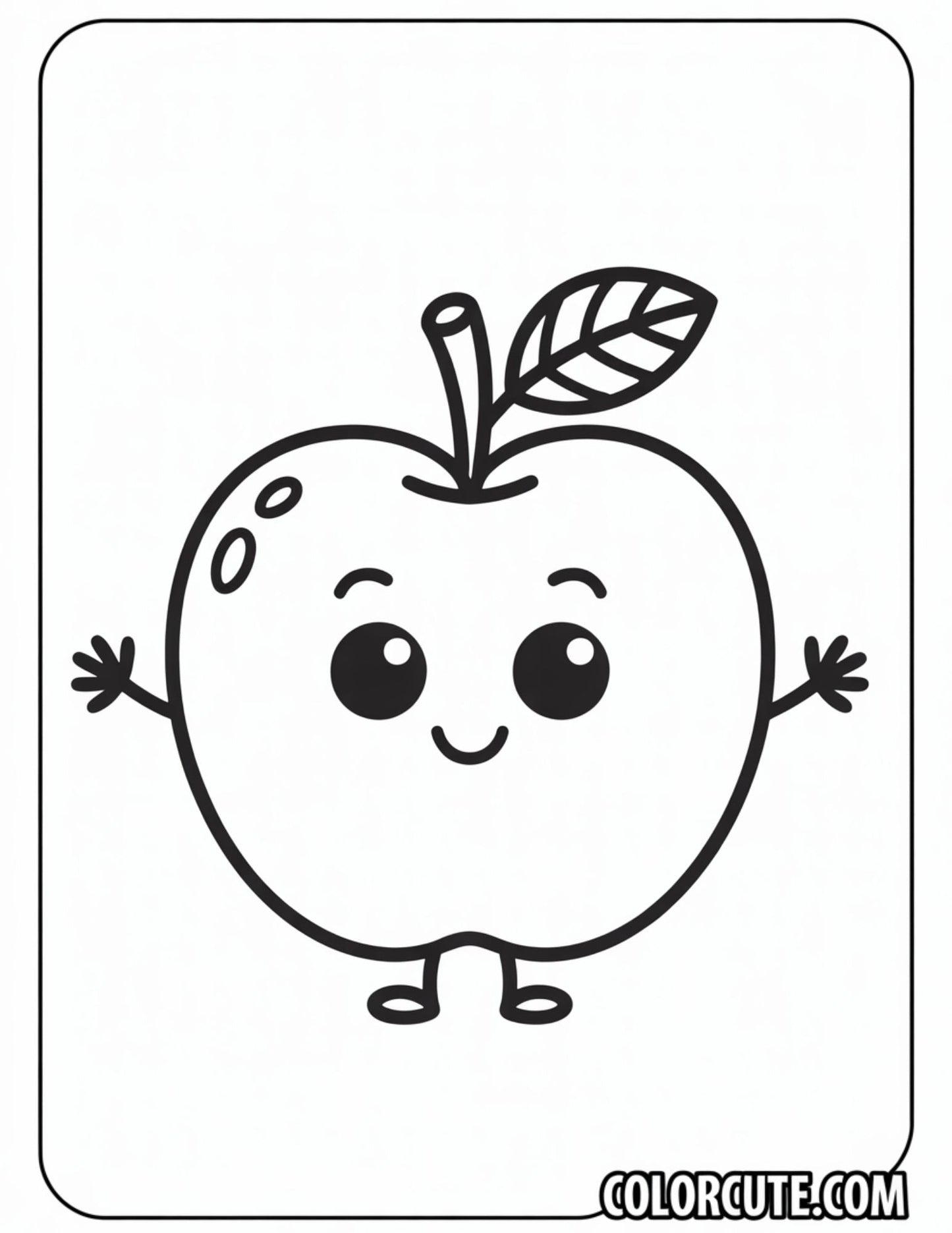 Fall Apple Coloring Pages | Free PDF Printables