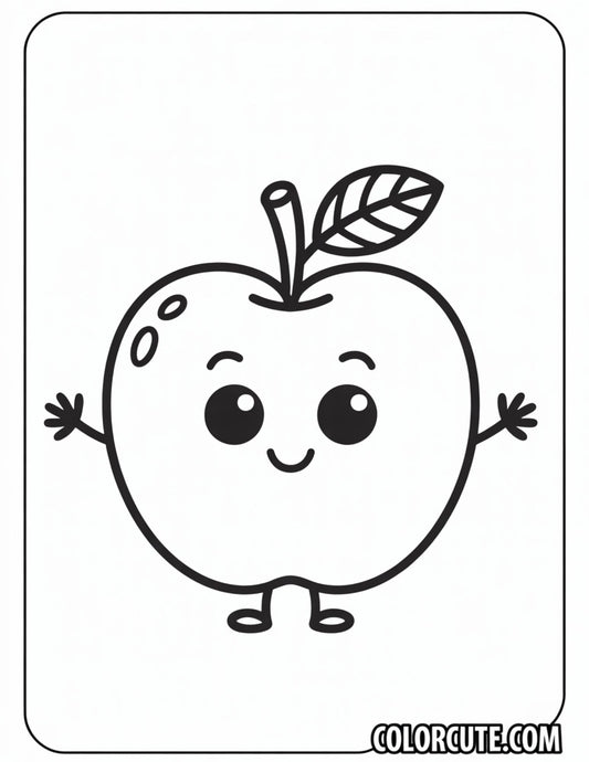Fall Apple Coloring Pages | Free PDF Printables