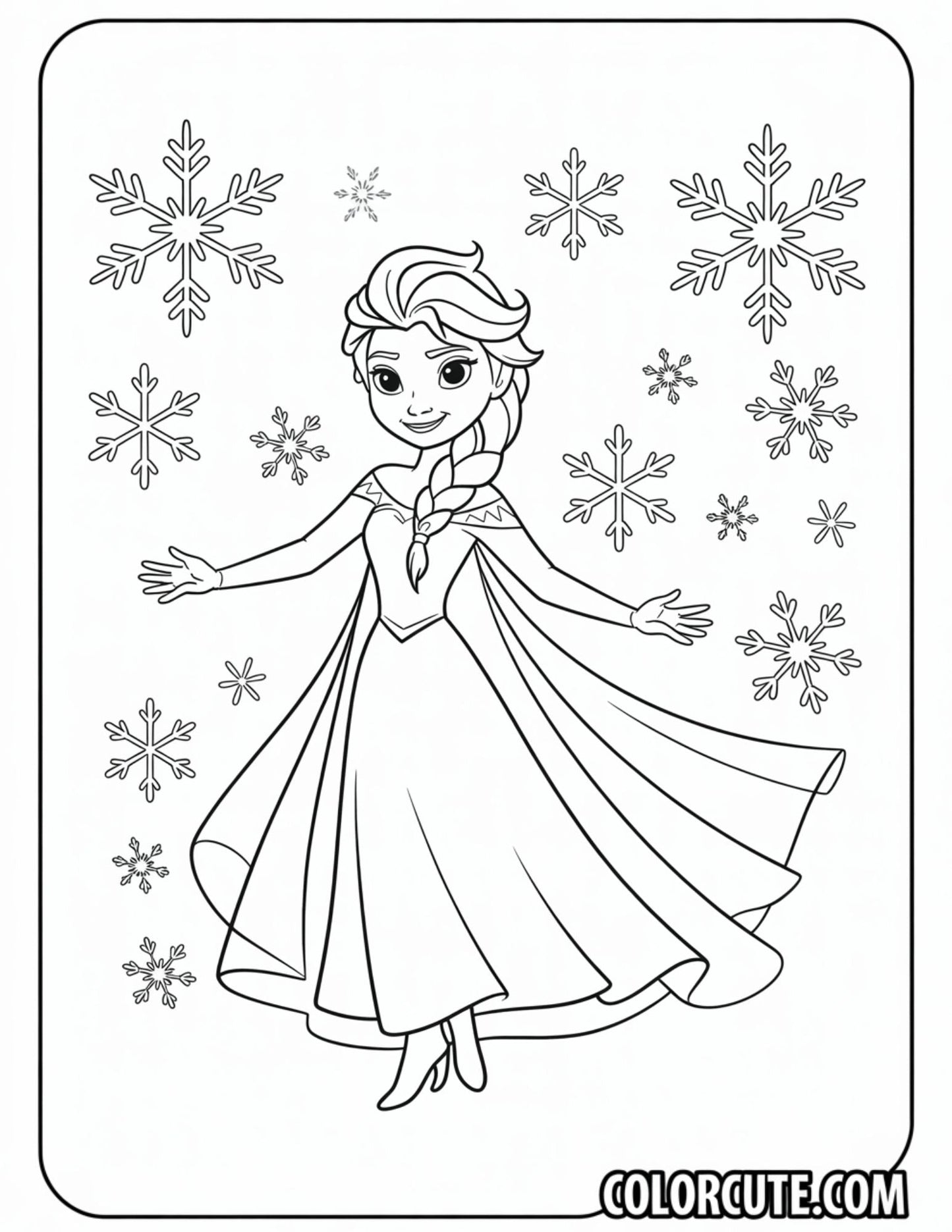 Frozen Elsa Coloring Pages | Free PDF Printables