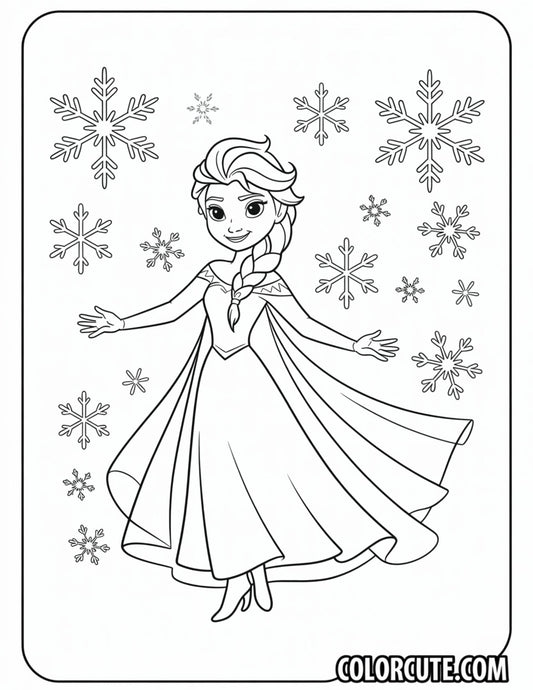 Frozen Elsa Coloring Pages | Free PDF Printables