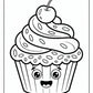 Fun Vanilla Cupcake Coloring Pages | Free PDF Printables