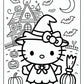 Hello Kitty Halloween Coloring Page | Free PDF Printables