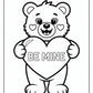 Valentine Bear Coloring Pages | Free PDF Printables