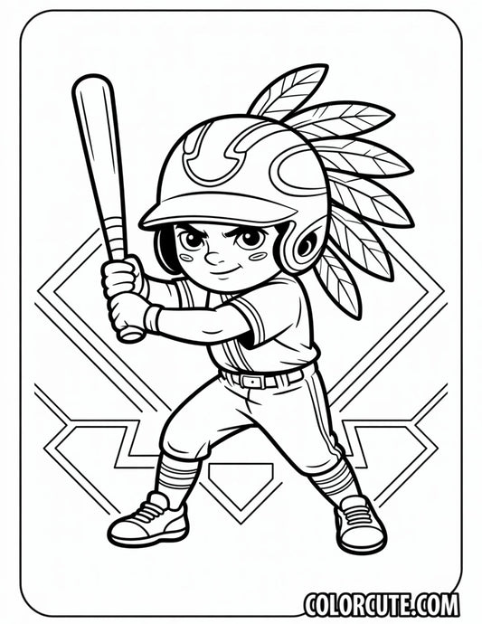 Baseball Braves Coloring Pages | Free PDF Printables