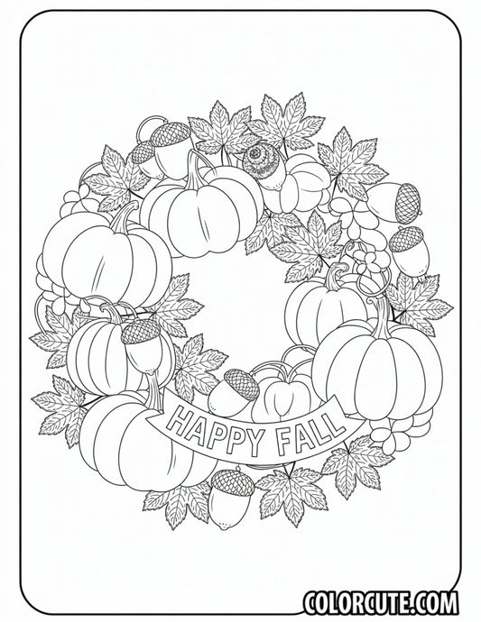 Fall Season Coloring Pages | Free PDF Printables