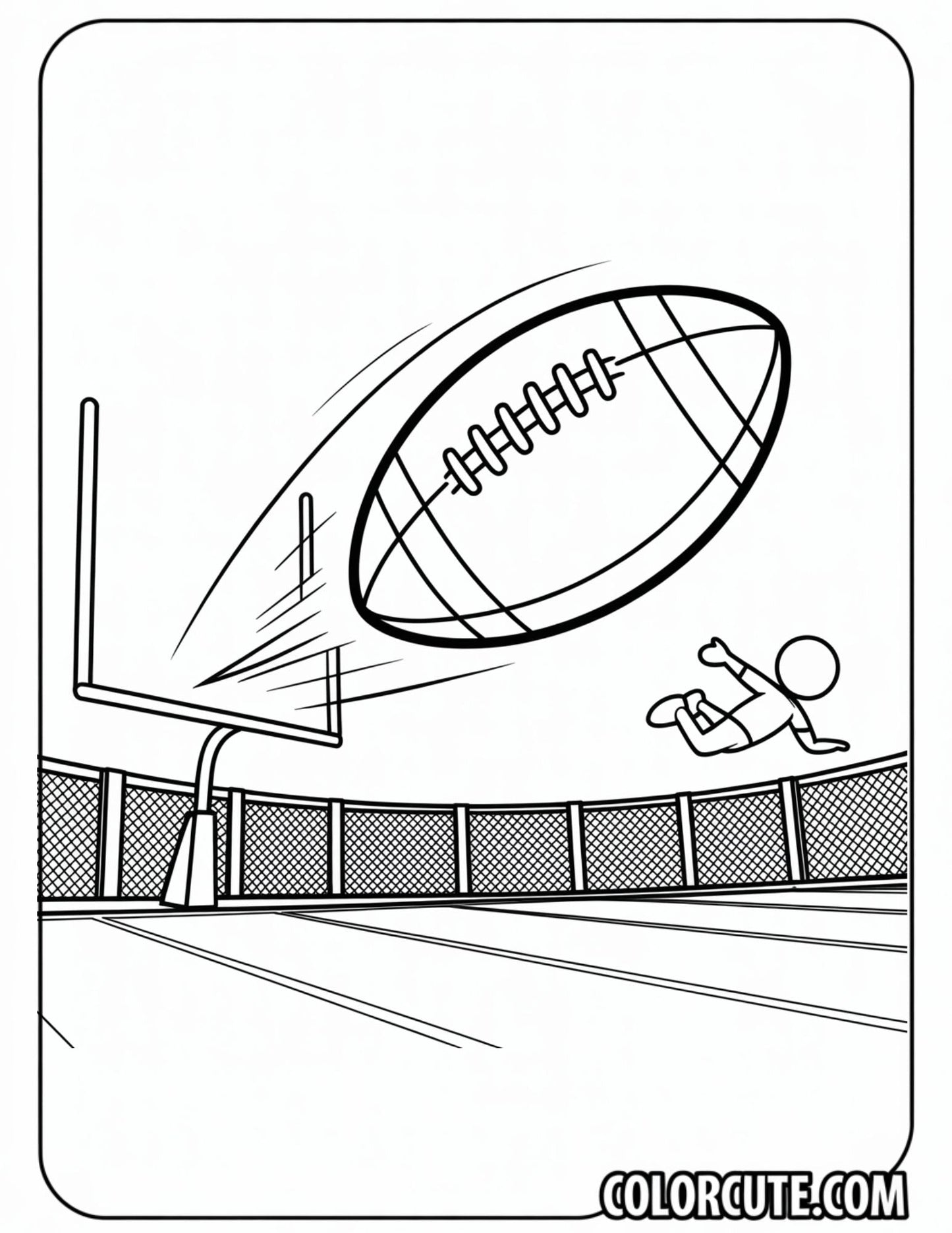Football Equipment Coloring Pages | Free PDF Printables