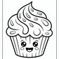 Fun Chocolate Cupcake Coloring Pages | Free PDF Printables