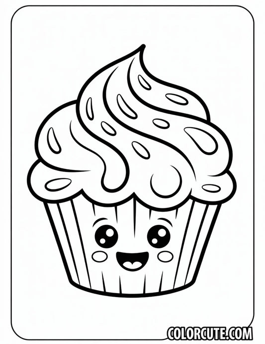 Fun Chocolate Cupcake Coloring Pages | Free PDF Printables