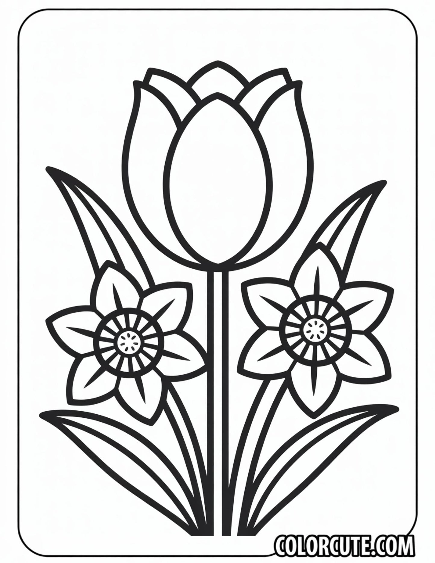Happy Spring Coloring Pages Free PDF Printables