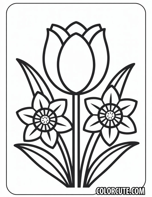 Happy Spring Coloring Pages Free PDF Printables