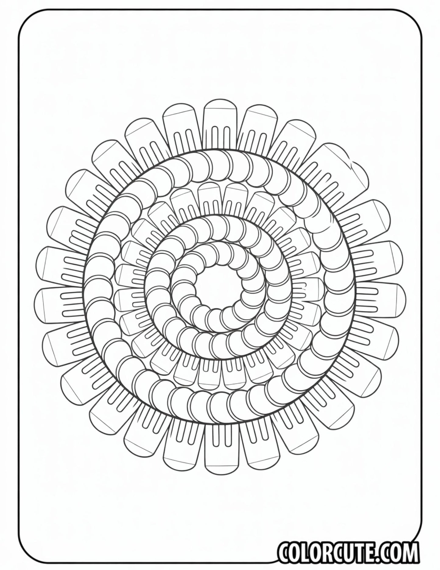 Ice Cream Mandala Coloring Page | Free PDF Printables