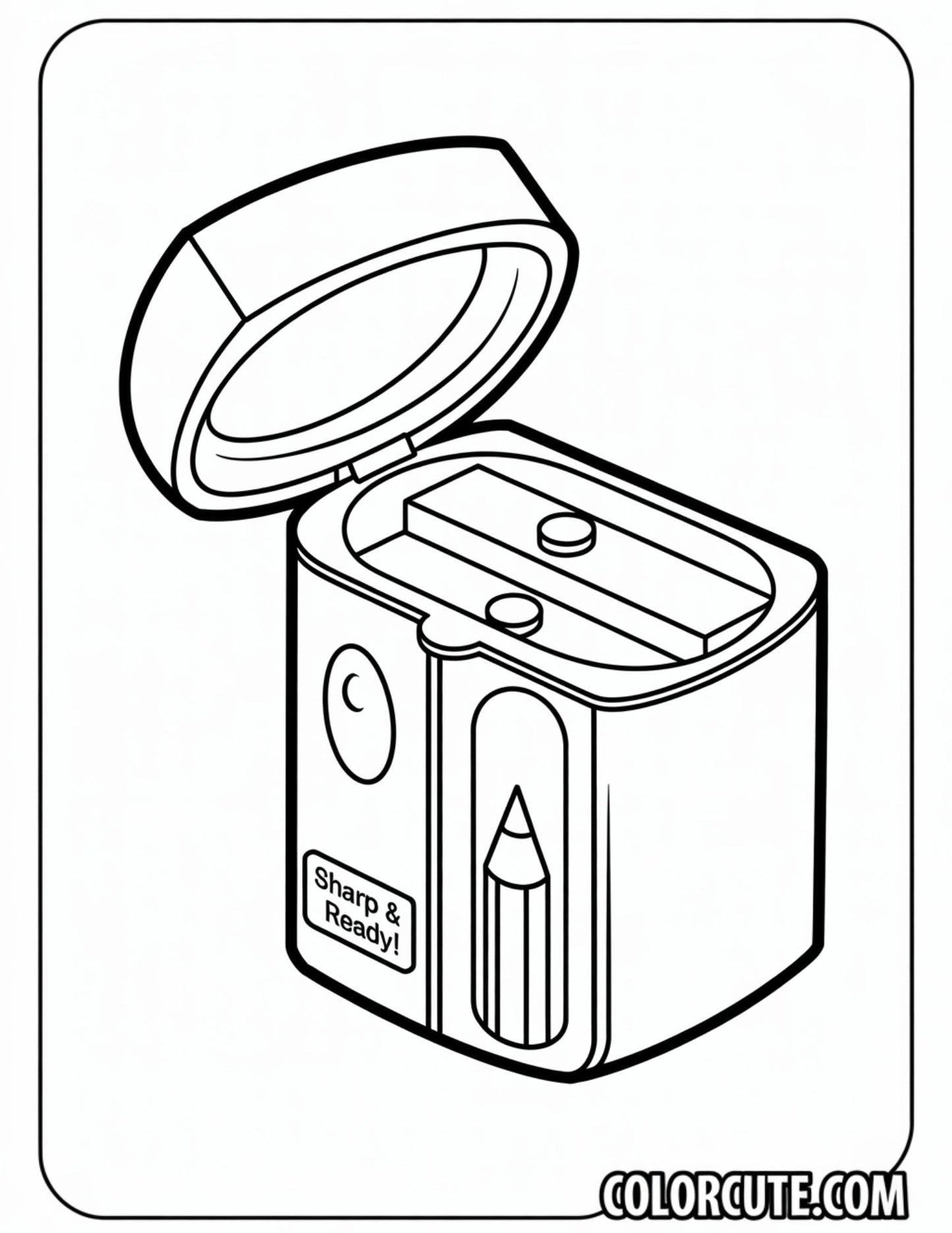 Makeup Sharpener Coloring Page | Free PDF Printables