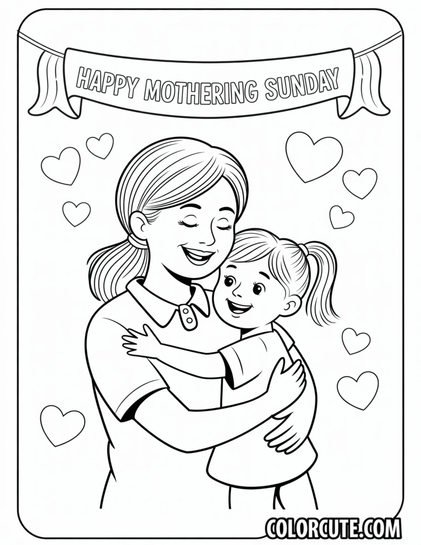 Nanny Mothers Day Coloring Pages Free PDF Printables