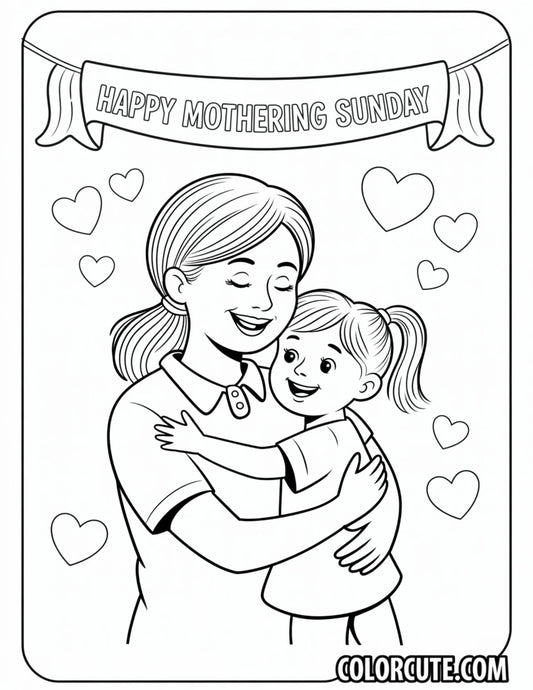 Nanny Mothers Day Coloring Pages Free PDF Printables