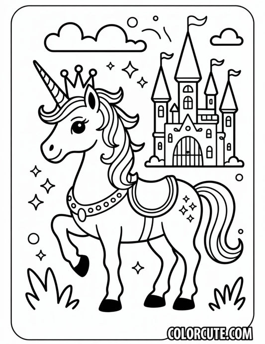 Princess Unicorn Coloring Pages | Free PDF Printables