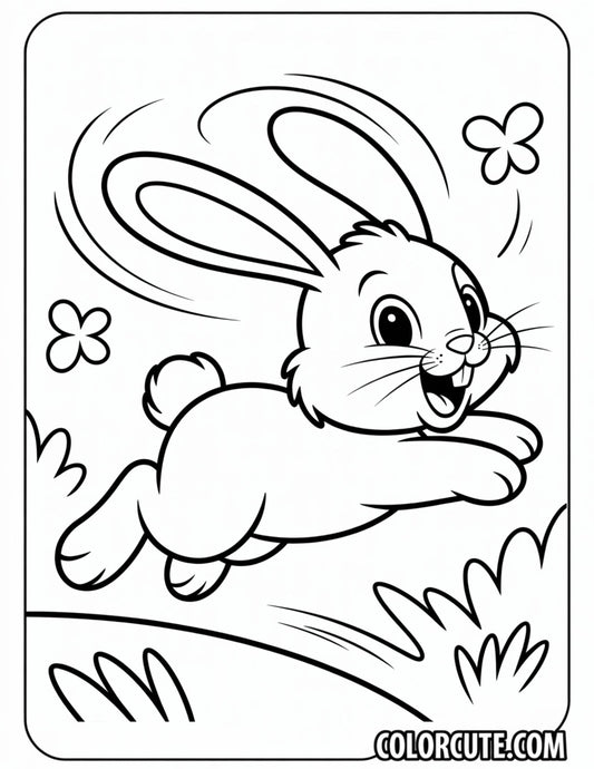 Spring Bunny Coloring Pages | Free PDF Printables