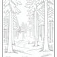 Winter Forest Coloring Pages | Free PDF Printables