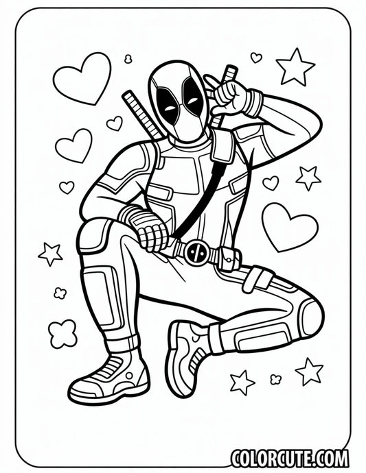 Adult Deadpool Coloring Pages | Free PDF Printables