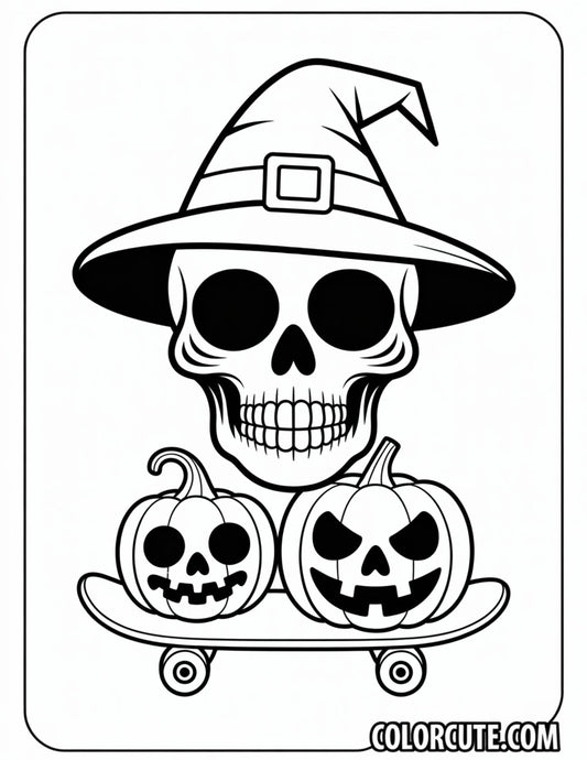 Detailed Halloween Coloring Page | Free PDF Printables