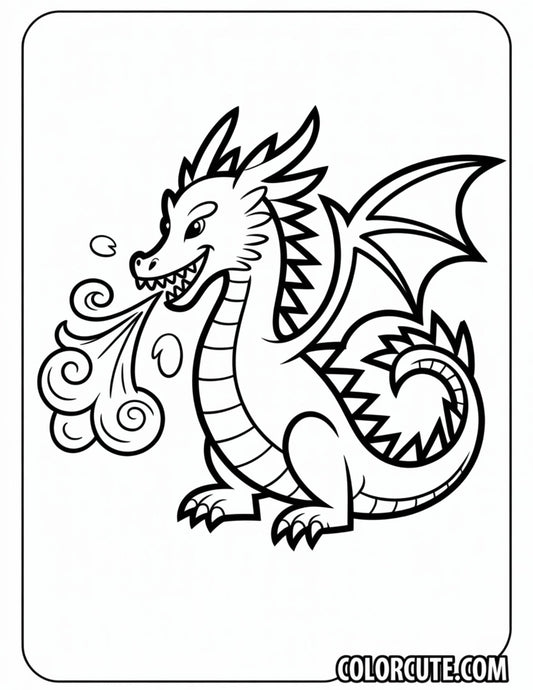 dangerous Dragon Coloring Pages | Free PDF Printables